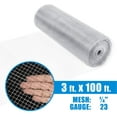 thumbnail image 3 of Fencer Wire Hardware Cloth, 23 Gauge with Mesh Size 1/4”, Hot-Dip Galvanized After Welding, Heavy Duty Welding Fencing for Cage Wire, Screen Doors, Tree Guards & Gutter Covers, Size Options Available, 3 of 9