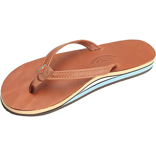 rainbow narrow strap flip flop