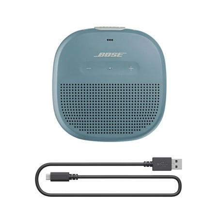 Bose - SoundLink Micro Portable Bluetooth Speaker with Waterproof Design - Stone Blue