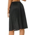 thumbnail image 3 of DPOIS Half Slips for Women Under Dresses Underskirts Petticoat 60cm Black XL, 3 of 7