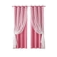 thumbnail image 2 of Cortinas de encaje de doble capa con forro opaco | Cortinas térmicas 2 en 1 transparentes y opacas | Tratamiento de ventanas que bloquea la luz para dormitorio y sala de estar, 2 of 6