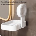 thumbnail image 4 of Jabonera, jabonera con ventosa, jabonera de pared, soporte para esponja de jabón en barra para ducha, baño, bañera, cocina, extraíble, 4 of 5