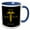 Blue/White, variant on 3drose, Best Doctor Ever. a Caduceus Symbol. Yellow on Black Medical Gift, 11oz Two-tone Yellow Mug