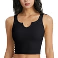 thumbnail image 2 of YueHuiYing Women's V Neck Crop Tops Basic Trendy Notched Sleeveless Slim Fit Summer Y2k Crop Tank Top, 2 of 5