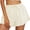 Beige, variant on Aayomet Lounge Shorts For Women Womens Summer Casual Shorts Comfy Cotton Linen Elastic Waist White Shorts For Women Beige,S