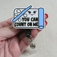 thumbnail image 6 of Cute Pharmacy Tech Badge Reel, You Can Count on Me ID Clip, Funny CPhT Gift, Pharmacy Student Badge | Scrapheart, 6 of 6