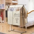 thumbnail image 3 of Garment Rack Cover 35 x 43 Inch Dustproof Clothes Rail Cover Breathable Clothes, 3 of 8