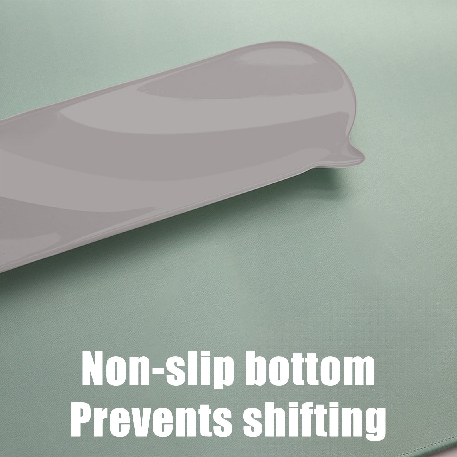 Soft Rubber Keyboard Wrist Rest, 15.7x3.1inch Sturdy Wrist Rest for Computer Keyboard, Provide Support and Reduce Stress, Ideal for Home Offices, Gaming (Gray)