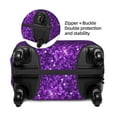 thumbnail image 2 of Gukieu Purple Glitter Print Suitcase Protective Cover, Elastic Zipper Buckle Suitcase Protective Cover, Suitable for Travel, Business Trip-Small, 2 of 7