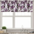thumbnail image 3 of Ambesonne Natural Valance & Curtain, Butterflies with Paisley, 55"x24", Purple White Lilac, 3 of 6