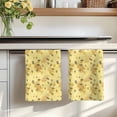 thumbnail image 7 of Summer Bees Kitchen Towels Set of 1, Pastoral Garden Yellow Honey Watercolor Absorbent Dish Towels for Kitchen, Microfiber Hand Towel, Quick Drying Tea Towel for Cleaning Decorative Dishcloths, 7 of 7