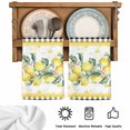 thumbnail image 5 of Yellow Lemon Kitchen Towels Set of 1, Summer Botanical Black White Plaid Pastoral Absorbent Dish Towels for Kitchen, Microfiber Hand Towel, Quick Drying Tea Towel for Cleaning Decorative Dishcloths, 5 of 7