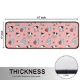 thumbnail image 5 of Kitchen Rugs Sets Of 2,Pink Cow Milk Strawberry Pattern Anti Fatigue Kitchen Mat Rugs Non Slip Washable,Decorative Kitchen Floor Mats for Kitchen,Sink,Laundry,17"x47"+17"x47", 5 of 5