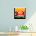 thumbnail image 3 of Sea Sunset Oil Paint by Numbers Hand Painted Frameless Picture Home Ornament Kit, 3 of 9