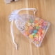 thumbnail image 2 of 50 Piezas Pequeñas Bolsas de Regalo de Organza Transparente Mini Bolsas de Joyería con Patrón de Ratán Plateado Bolsas de Organza con Cordón para Boda Fiesta Navidad, 2 of 4
