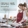 thumbnail image 4 of Rolling Pin Silicone for Baking, Non stick Surface Wooden Handle Dough Rollers, 15.35 In, 4 of 5