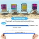 thumbnail image 3 of Uxcell 6-Pack Bandas para Toallas para Sillas de Playa, Clips de Toalla Reutilizables[Azul], 3 of 7
