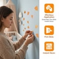 thumbnail image 3 of Animals Wall Decals Glow in the Dark, Girls Boys Waterproof Decoration for Living Room Wall Bathroom Toilet 3 Sets Orange Ladybugs 11.4" x 7.9", 3 of 7