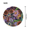 thumbnail image 3 of Disketp Vintage Floral Small Mouse Pad 7.9x7.9 Inches,Washable Round Mousepad For Office Laptop Computer,Non-Slip Rubber Base Mouse Pads For Wireless Mouse, 3 of 8