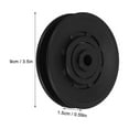 thumbnail image 2 of SEWOART 4Pcs Nylon Pulley Wheel Black Flexible Anti Impact Pulley for Gym Equipment, 2 of 8