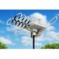 thumbnail image 4 of HDTV Antenna Amplified Digital Outdoor Antenna with Mounting Pole & 33FT RG6 Coax Cable-150 Miles Range-360 Degree Rotation Wireless Remote Support 2 TVs, 4 of 12