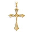 thumbnail image 3 of 14K Gold W/ Rhodium D/C Edges Cross Charm, 3 of 4