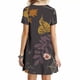thumbnail image 5 of Vestidos estampados de playa con cuello redondo y manga corta informales de moda de verano para mujer Pompotops ghjkhdj14098, 5 of 9
