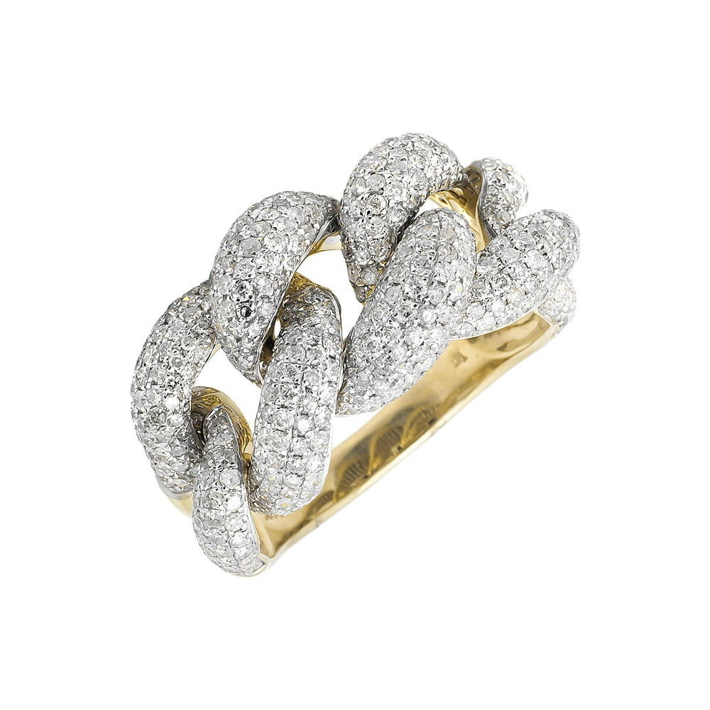 Jewelry Unlimited 10K Yellow Gold 18MM Miami Cuban Link Style Genuine