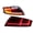 Premium White Tubes /Red Lens, variant on RTMOTO fit for 07-14 TT/TTS Roadster Coupé (8J) Rear Car LED Taillights Lamp Premium White Tubes Inner Matte Black/Crystal Clear