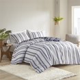 thumbnail image 2 of Ensemble de Couette Imprimée en Polyester 3 Pcs 92 Pouces en Marine, 2 of 14