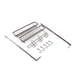 thumbnail image 4 of Refrigerator Hanging Shelf Nail Free with Hooks Black Refrigerator Spice Rack for Home Kitchen Three Layer, 4 of 5