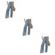 thumbnail image 4 of Pantalones de Verano Qarigey Mujer Color Sólido Largos Sueltos Pierna Ancha, 4 of 6