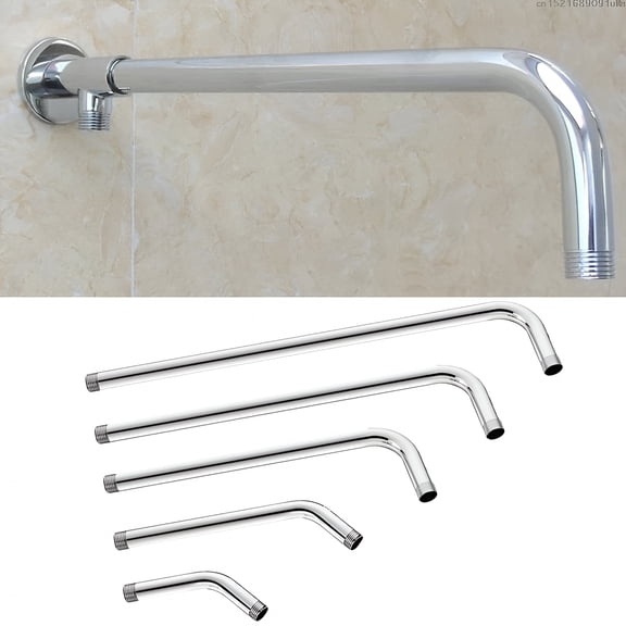 HIBIBUD 2026 New Shower Head Extension Pipe, Stainless Steel Shower Head Extension Arm Straight Angled Extra Hose Pipe Shower, for Bathroom, Shower Installation, Water Flow Adjustment, Home Use.