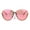 pink, variant on Womens Rimless Butterfly Halfrim Diva Designer Sunglasses Green