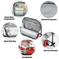 thumbnail image 4 of Standing Pencil Case with Base Large Capacity Stationery Pouch Pen Bag with Zipper for Women Men Santa Claus with A Gift Bag, 4 of 7