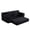 Black, variant on TEXBM 2-in-1 Convertible Corduroy Sofa Bed, Memory Foam Boneless Floor Sofa & Lounge Chair, Boxed Compact Sofa for Small Space, Living Room, Apartment
