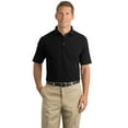 thumbnail image 1 of CornerStone - Polo de piqué industrial L negro Piedra angular CS402, 1 of 1