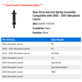 thumbnail image 2 of Rear Strut and Coil Spring Assembly - Compatible with 2002 - 2007 Mitsubishi Lancer 2003 2004 2005 2006, 2 of 2