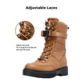 thumbnail image 4 of CAMEL Womens Hiking Snow Boots Mid Calf Winter Boots Waterproof Outdoor Boots, 4 of 9