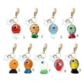 thumbnail image 4 of Vibrant Glass Fish Shaped Pendant Keychain Compact Wallet Decoration For Everyday Use Travel Essential, 4 of 5