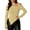 Yellow, variant on HongQid Women's Spring Long Sleeve Y2K Crop Top Trendy Off Shoulder Asymmetrical Fitted Knit Tee Shirts Going Out Tops