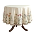 thumbnail image 1 of Mantel ISAENNE Designer de lino blanco roto, 170 cm de diámetro, 1 of 7