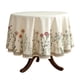 thumbnail image 1 of Mantel ISAENNE Designer de lino blanco roto, 170 cm de diámetro, 1 of 7
