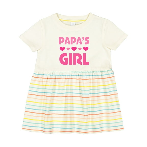 Inktastic Papas Girl Granddaughter Girls Baby Dress