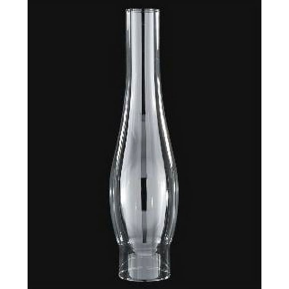 B&P Lamp® 2 3/8 Inch by 12 1/4 Inch Clear Glass Lamp Chimney for Vintage and Antique Style Globes