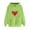 Green, variant on mihongmao Valentine's Day Heart Graphic Crewneck Sweatshirt Ladies' Valentine's Day Printed Long Sleeved Hooded Sweatshirt One Size Larger Army Green M