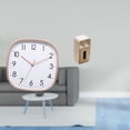thumbnail image 2 of Reloj de pared para dormitorio, sencillo, grande, digital, caja de pañuelos de piel sintética, funda para papel de cocina, para sala de estar, dormito, 2 of 8