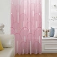 thumbnail image 6 of Red Ombre Sheer Curtains 63 Inches Long, Farmhouse Stripes Modern Abstract Art Light Filering Curtains, Breathable Simi Curtain Privacy Drapes for Living Room Bedroom Lightweight Window Treatment, 6 of 9