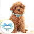 thumbnail image 1 of Elegant Pearl Adjustable Pet Collar for Dogs and Cats with Secure Chain Design, 1 of 4