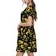 thumbnail image 2 of Disketp Bees and Sunflowers para Vestido de Manga Corta para Mujeres, Vestidos de Verano para Mujeres, Casual y Holgado para la Playa, 2 of 6